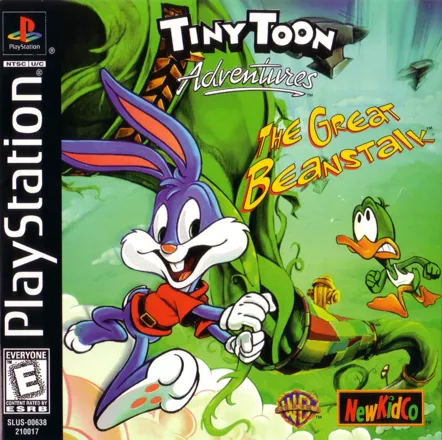 Tiny Toon Adventures: The Great Beanstalk PlayStation Front Cover