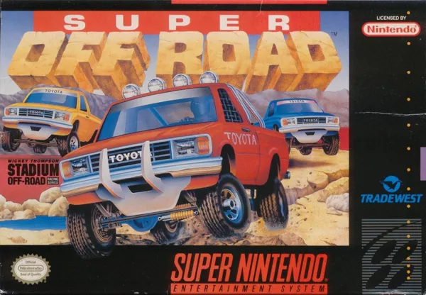 Ivan &#x27;Ironman&#x27; Stewart&#x27;s Super Off Road SNES Front Cover