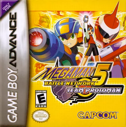 Mega Man Battle Network 5: Team Protoman Game Boy Advance Front Cover
