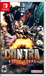 Contra: Rogue Corps Nintendo Switch Front Cover 1st version