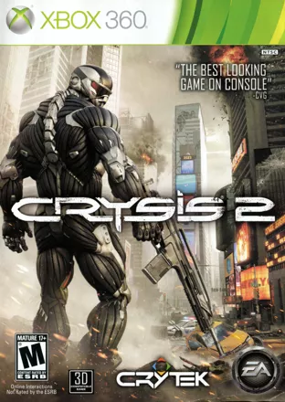 Crysis 2 Xbox 360 Front Cover