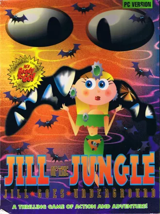 Jill of the Jungle: Jill Goes Underground DOS Front Cover