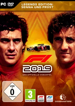 F1 2019 (Legends Edition: Senna and Prost) Windows Front Cover