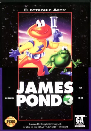 James Pond 3 Genesis Front Cover