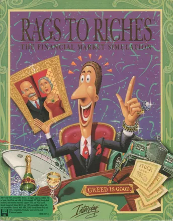 Rags to Riches: The Financial Market Simulation DOS Front Cover