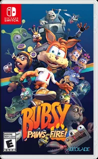 Bubsy: Paws on Fire! Nintendo Switch Front Cover 1st version