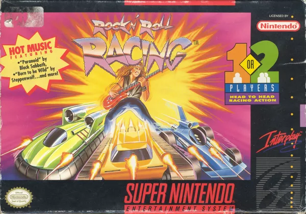 Rock n&#x27; Roll Racing SNES Front Cover