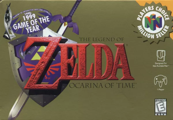 The Legend of Zelda: Ocarina of Time Nintendo 64 Front Cover