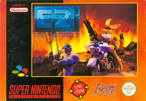 Clay Fighter 2: Judgement Clay SNES Front Cover