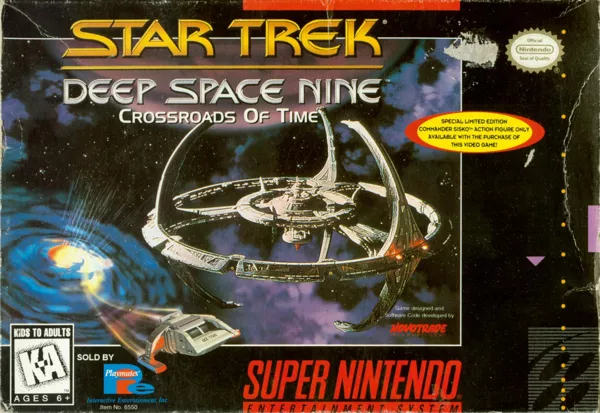 Star Trek: Deep Space Nine - Crossroads of Time SNES Front Cover