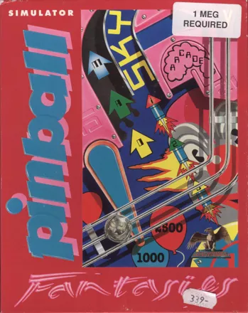Pinball Fantasies Amiga Front Cover