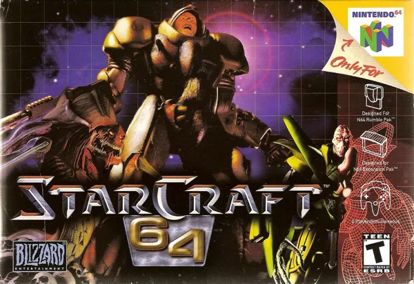 StarCraft 64  Nintendo 64 Front Cover
