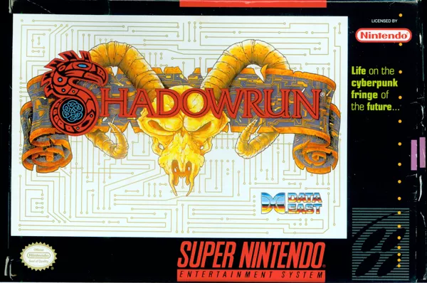 Shadowrun SNES Front Cover