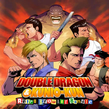 Double Dragon &#x26; Kunio-kun: Retro Brawler Bundle Nintendo Switch Front Cover