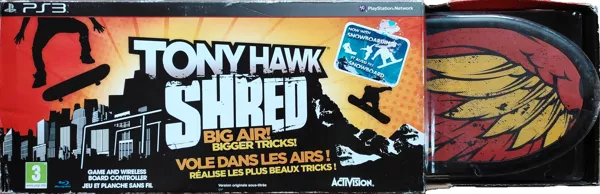 Tony Hawk: Shred PlayStation 3 Front Cover