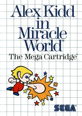 Alex Kidd in Miracle World SEGA Master System Front Cover