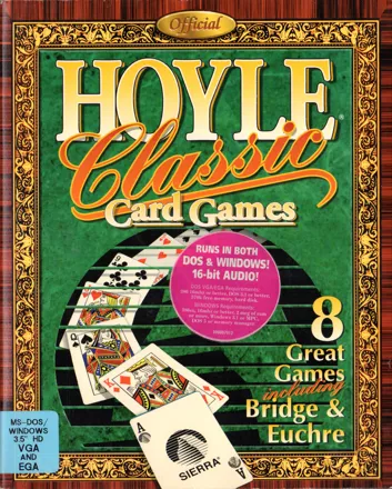 Hoyle Classic Card Games DOS Front Cover