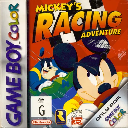 Mickey&#x27;s Racing Adventure Game Boy Color Front Cover