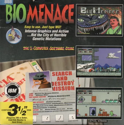 Bio Menace DOS Front Cover