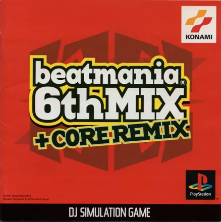 beatmania 6thMIX + Core Remix PlayStation Front Cover
