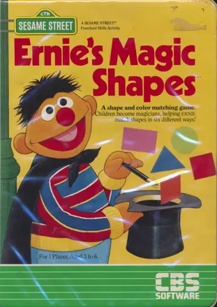 Ernie&#x27;s Magic Shapes Commodore 64 Front Cover