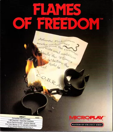 Flames of Freedom Amiga Front Cover
