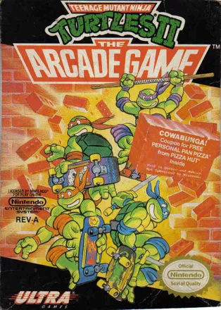 Teenage Mutant Ninja Turtles NES Front Cover