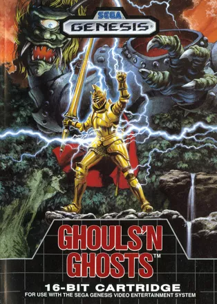 Ghouls &#x27;N Ghosts Genesis Front Cover