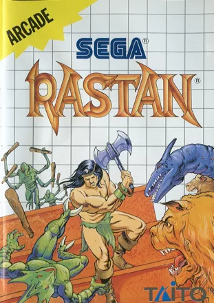 Rastan SEGA Master System Front Cover