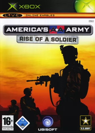 America&#x27;s Army: Rise of a Soldier Xbox Front Cover