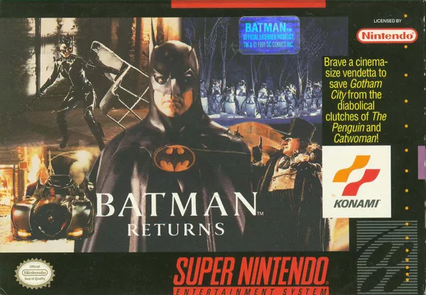 Batman Returns SNES Front Cover