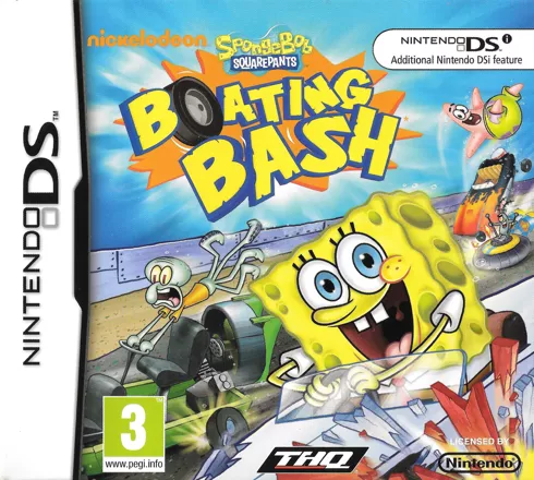 SpongeBob&#x27;s Boating Bash Nintendo DS Front Cover