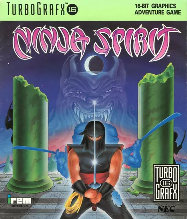 Ninja Spirit TurboGrafx-16 Front Cover