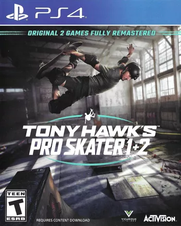 Tony Hawk&#x27;s Pro Skater 1 + 2 PlayStation 4 Front Cover