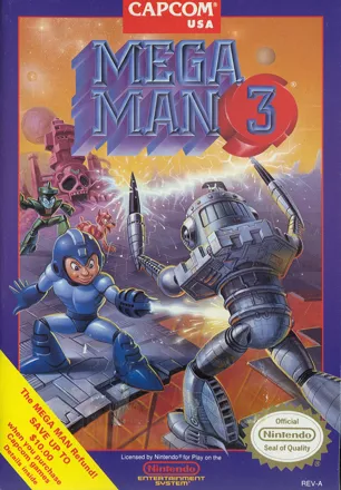 Mega Man 3 NES Front Cover