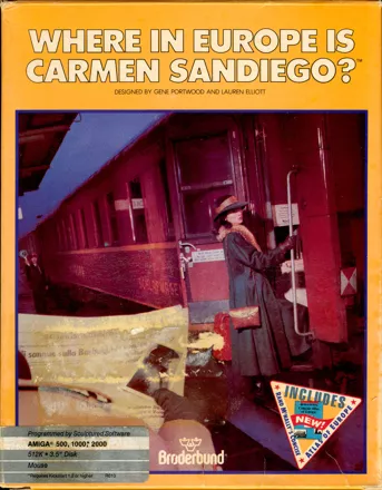 Where in Europe is Carmen Sandiego? Amiga Front Cover