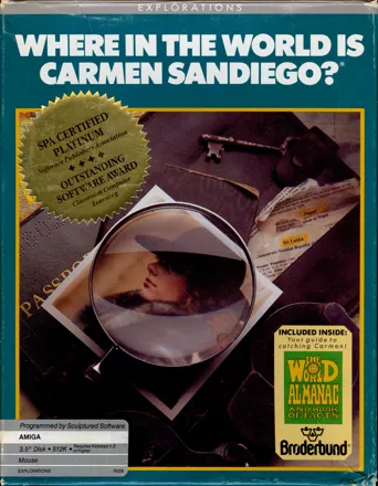 Where in the World is Carmen Sandiego? (Enhanced) Amiga Front Cover