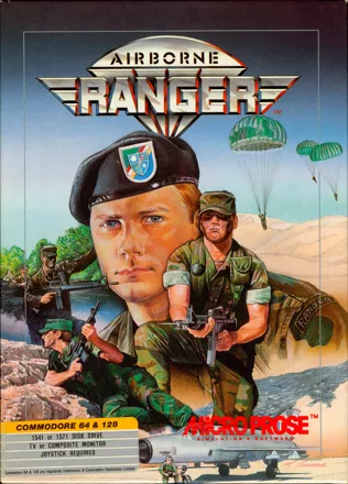 Airborne Ranger Commodore 64 Front Cover