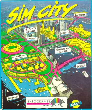 SimCity Amiga Front Cover