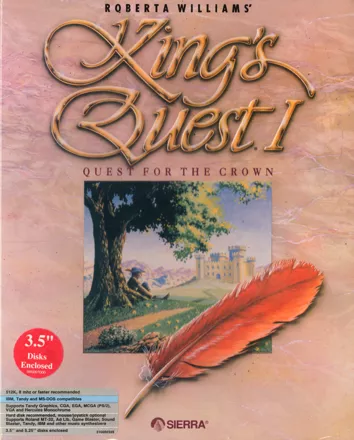 Roberta Williams&#x27; King&#x27;s Quest I: Quest for the Crown DOS Front Cover