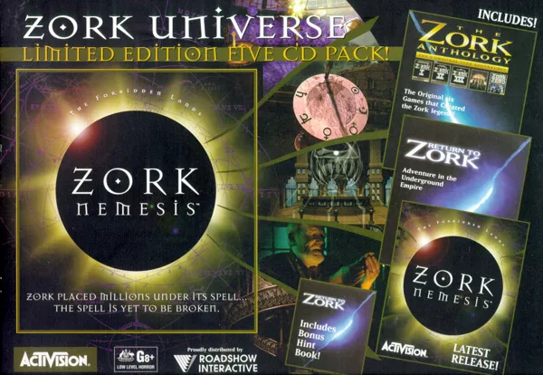 The Zork Legacy Collection DOS Front Cover Also Back Cover