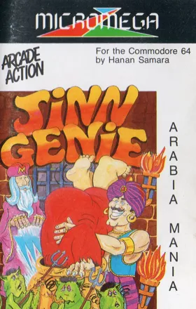 Jinn Genie: Arabia Mania Commodore 64 Front Cover