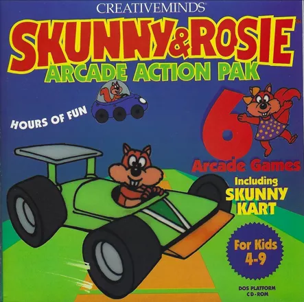 Skunny &#x26; Rosie Arcade Action Pack DOS Front Cover Also front cover of manual