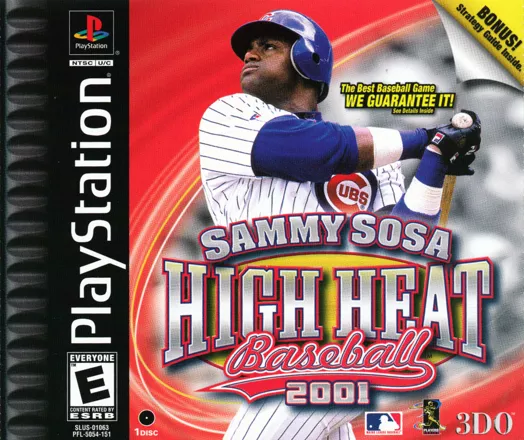 Sammy Sosa High Heat Baseball 2001 PlayStation Front Cover
