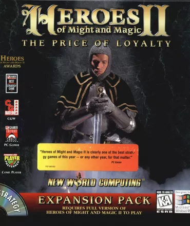 Heroes of Might and Magic II: The Price of Loyalty Windows Front Cover