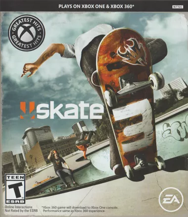 skate 3 Xbox 360 Front Cover