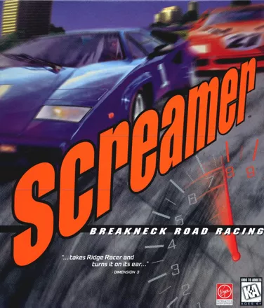 Screamer DOS Front Cover