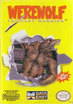 Werewolf: The Last Warrior NES Front Cover
