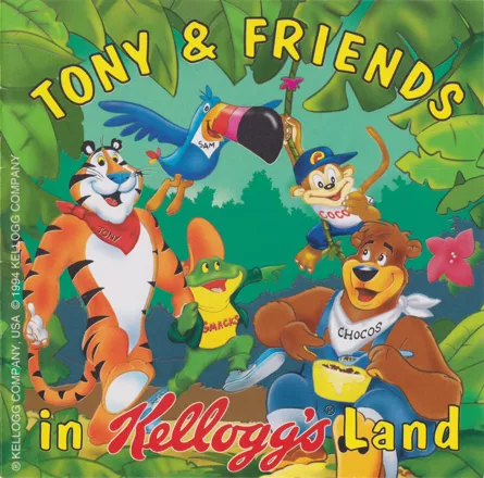 Tony &#x26; Friends: in Kellogg&#x27;s Land DOS Front Cover