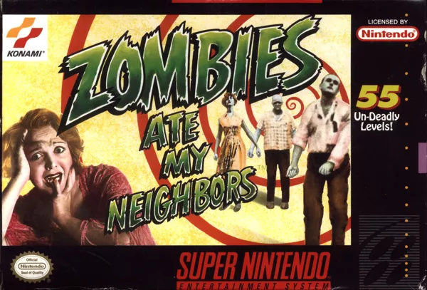 Zombies Ate My Neighbors SNES Front Cover